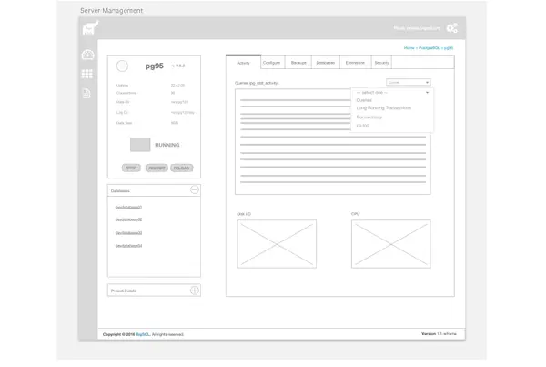 Lo fidelity wireframe